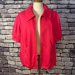 Nine West Pink Short Sleeve Jacket Size 18W